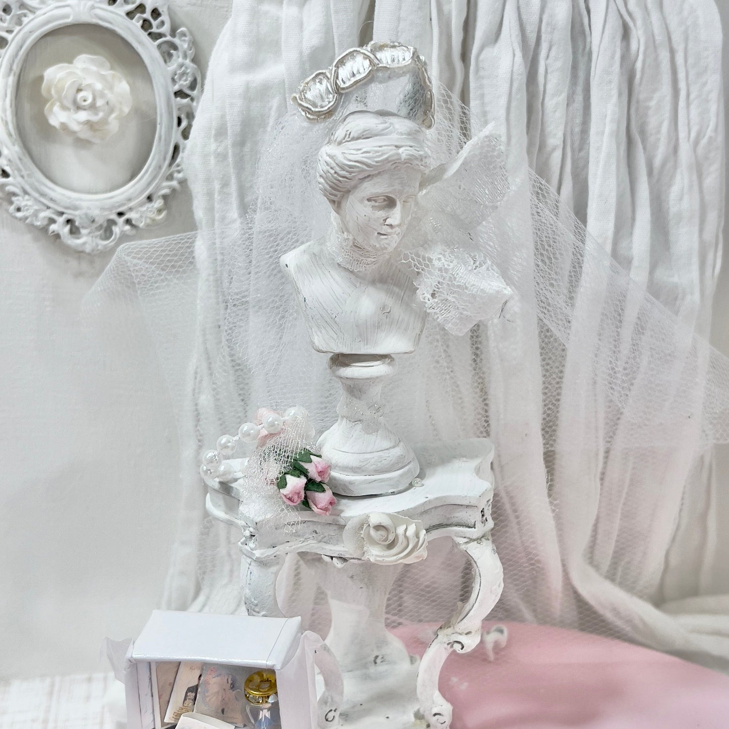 CHANTALLENA Bridal Gown on Dress Form| Bethany- Sleeveless Off White Crinkled Taffeta|House of Chantalle