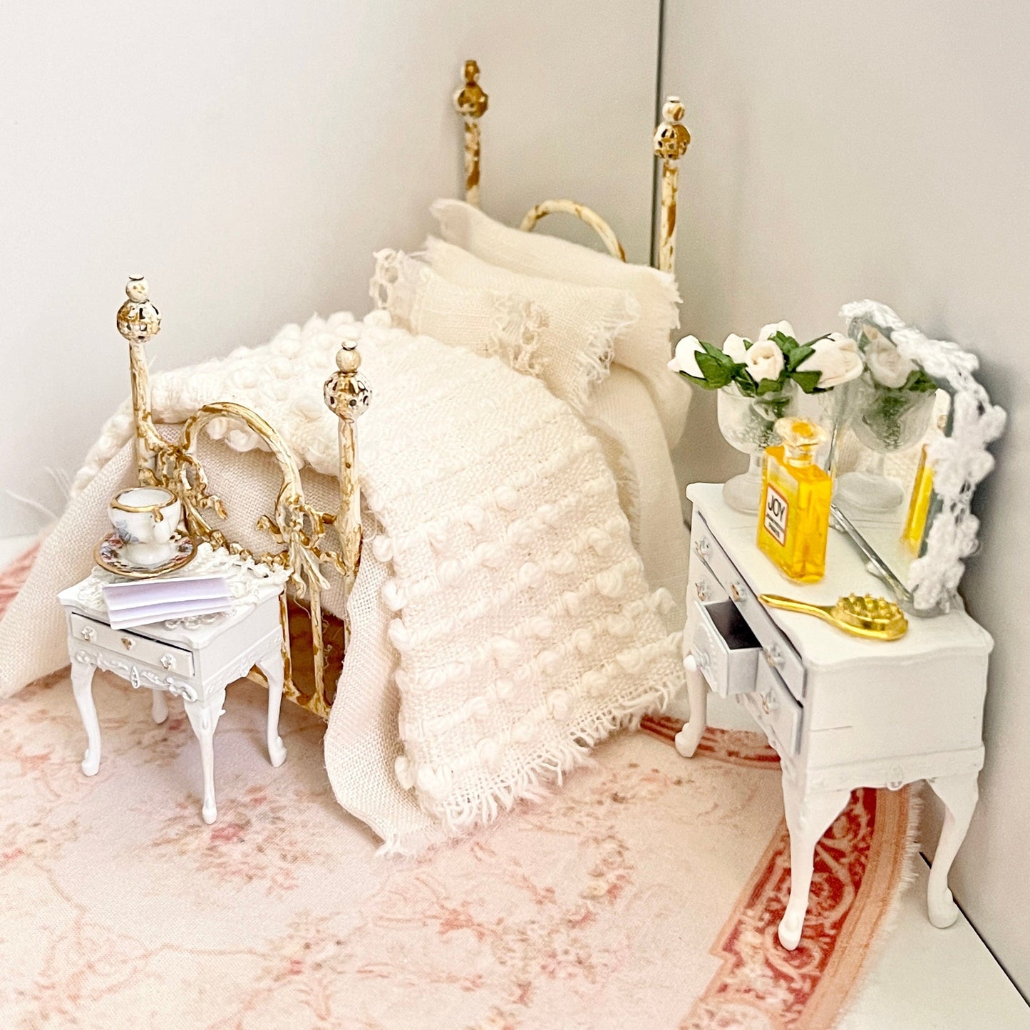 CHANTALLENA tea dyed linen half scale bedding set picture 3 sana