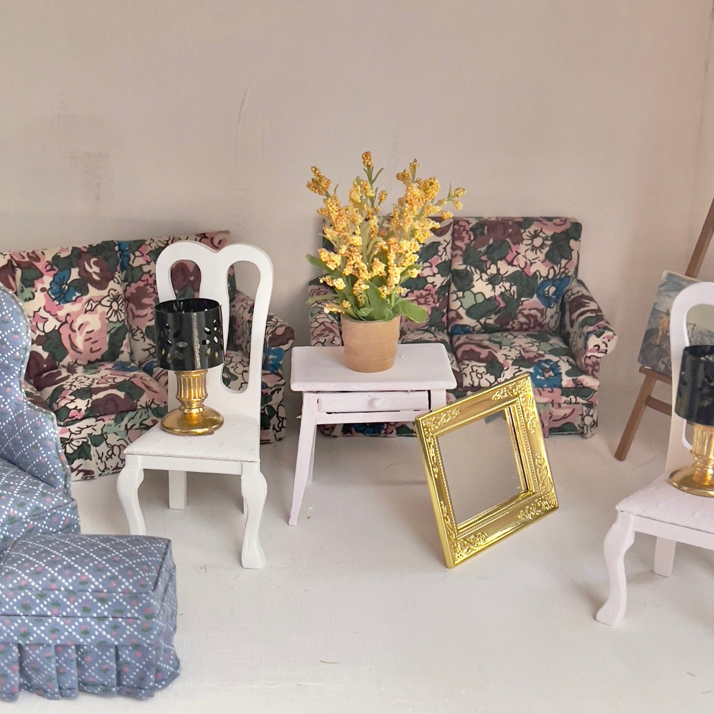 Chantallena Doll House Furniture Fawn’s Flea Market Finds | Fourteen Piece Furniture and Decor- 1:12 Scale |Lot 2