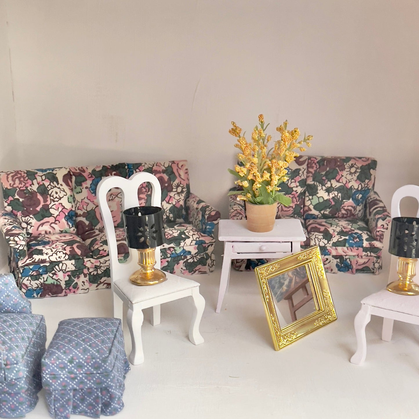 Chantallena Doll House Furniture Fawn’s Flea Market Finds | Fourteen Piece Furniture and Decor- 1:12 Scale |Lot 2