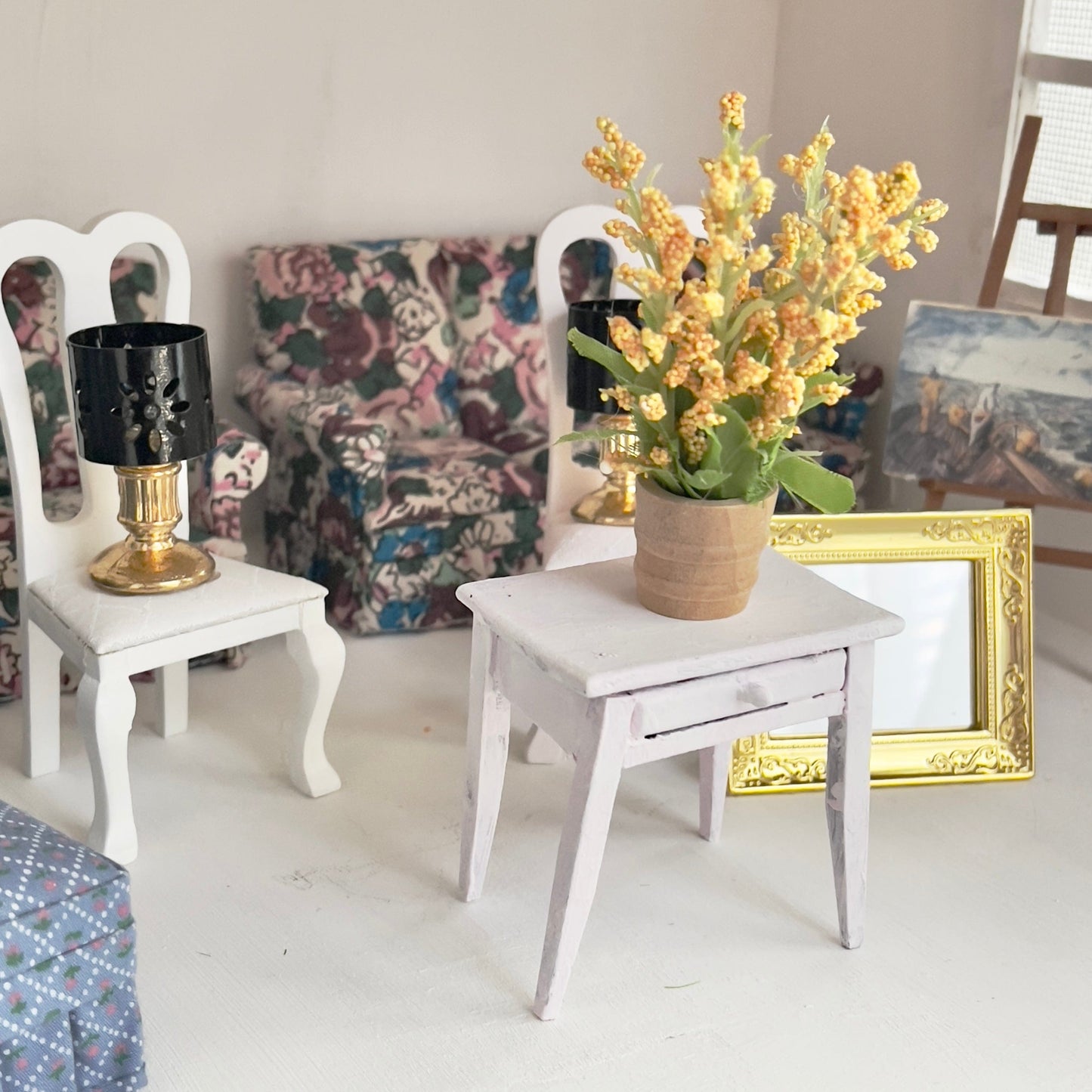 Chantallena Doll House Furniture Fawn’s Flea Market Finds | Fourteen Piece Furniture and Decor- 1:12 Scale |Lot 2