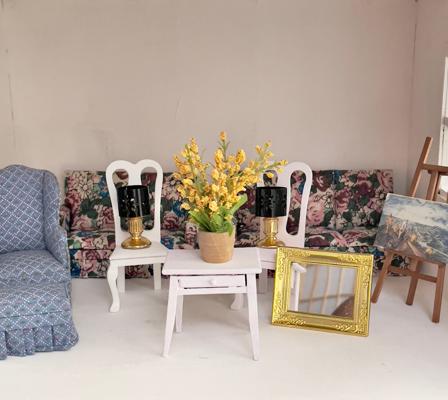 Chantallena Doll House Furniture Fawn’s Flea Market Finds | Fourteen Piece Furniture and Decor- 1:12 Scale |Lot 2