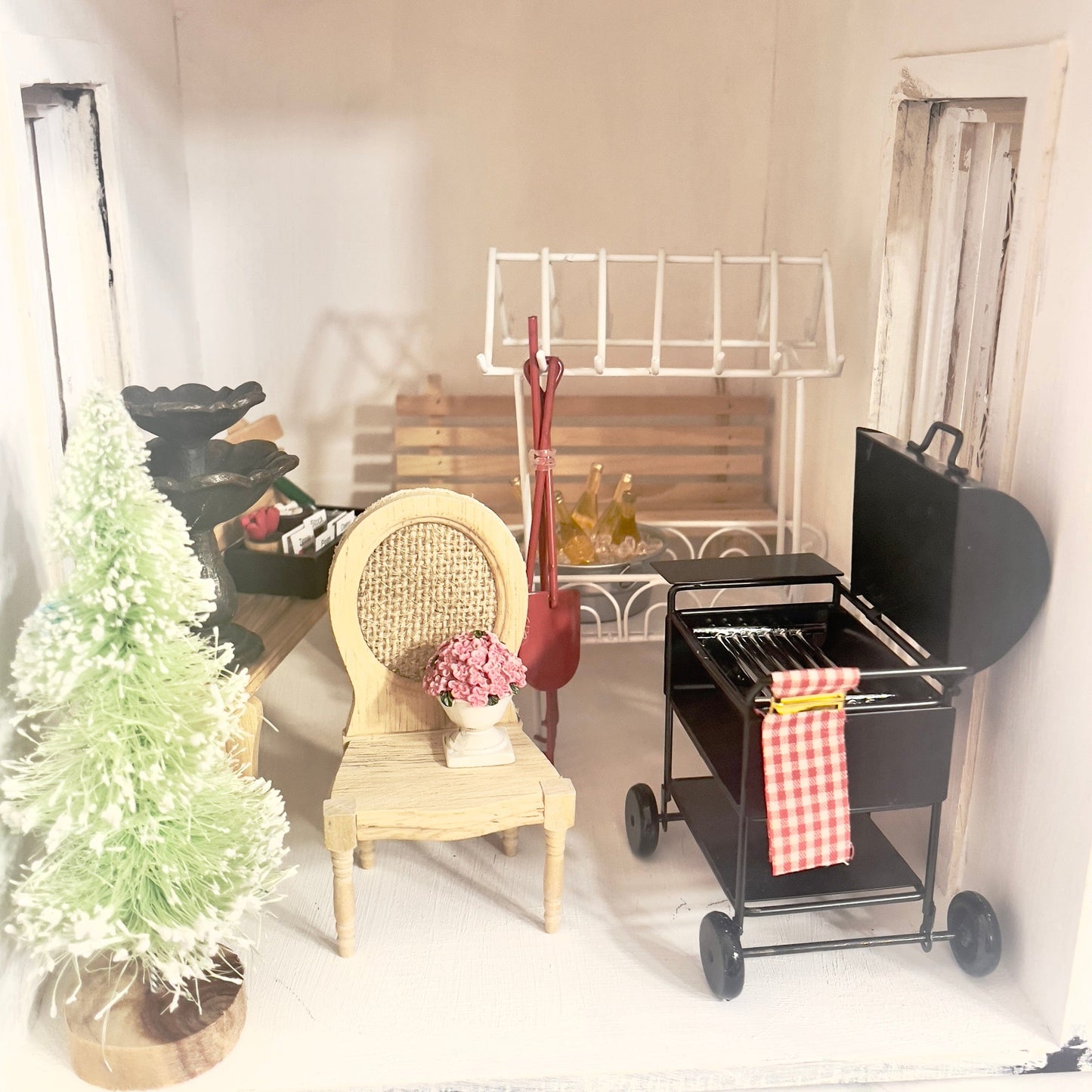 Chantallena Doll House Furniture Fawn’s Flea Market Finds |Fourteen Piece Furniture and Decor- 1:12 Scale |Lot 6