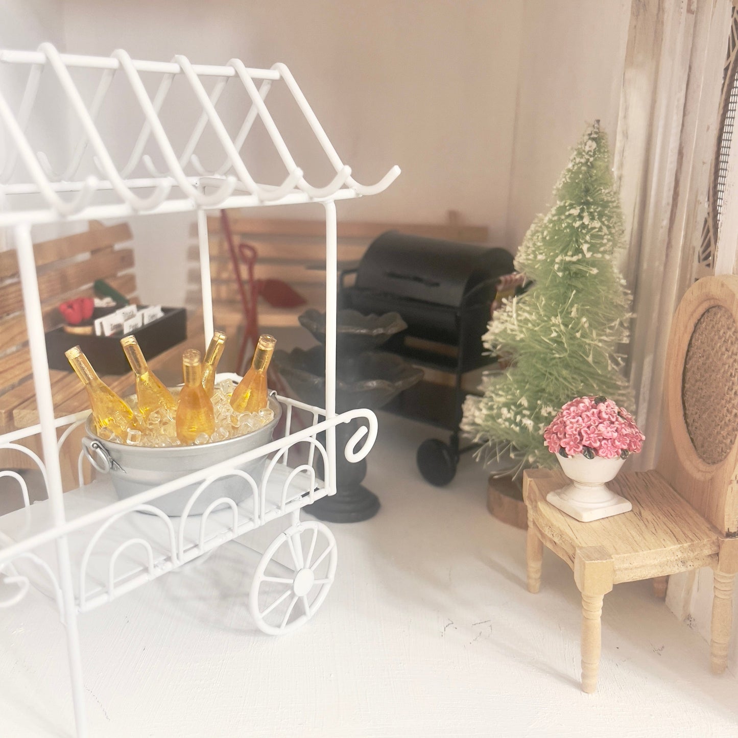 Chantallena Doll House Furniture Fawn’s Flea Market Finds |Fourteen Piece Furniture and Decor- 1:12 Scale |Lot 6
