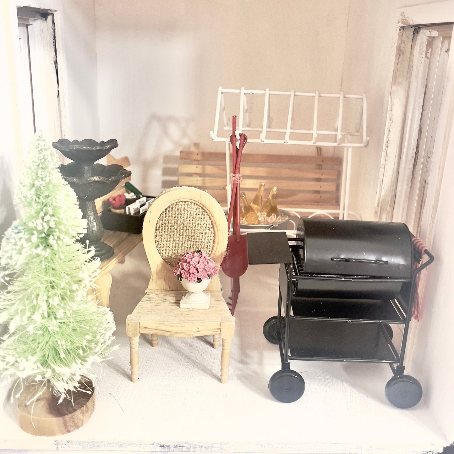 Chantallena Doll House Furniture Fawn’s Flea Market Finds |Fourteen Piece Furniture and Decor- 1:12 Scale |Lot 6