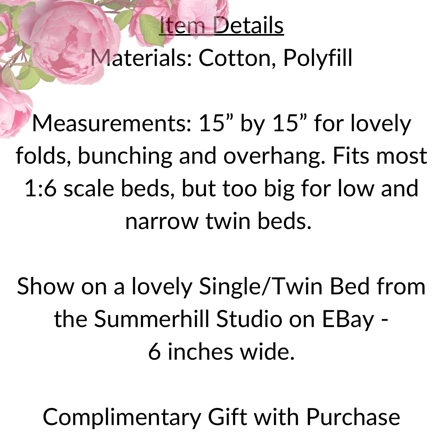 Chantallena pink ruffles 1:6 Scale | Pink Cotton Lawn Distressed Ruffles Bedding Set | Kate