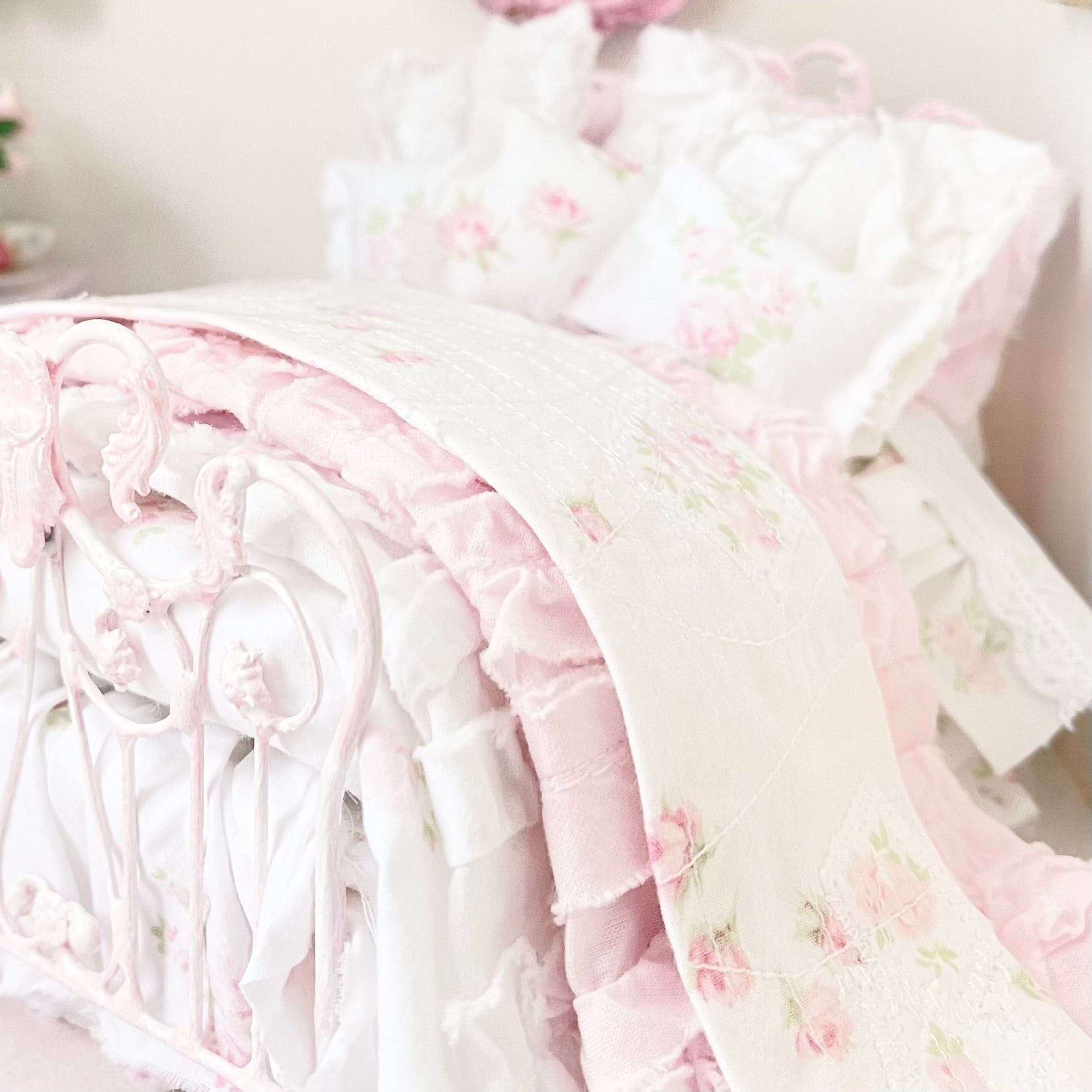 The Lindy Wright Collection-Dressed Dollhouse Beds by Chantallena