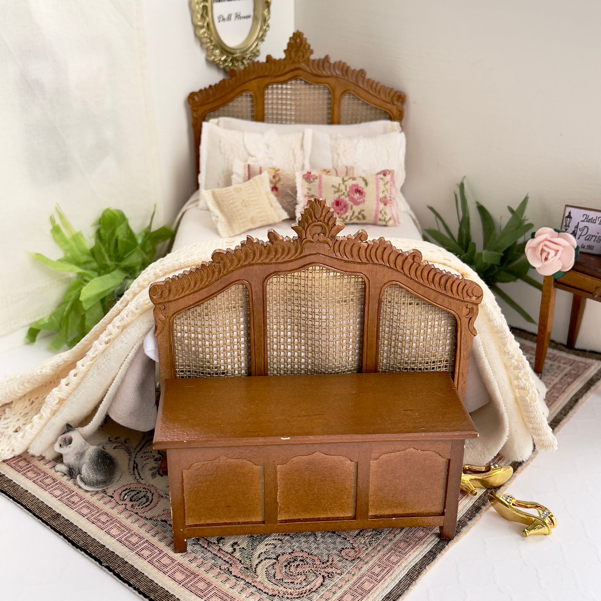 The Linen Letter-
Vintage-Inspired Bedding -1:12 Scale| Letters from Paris