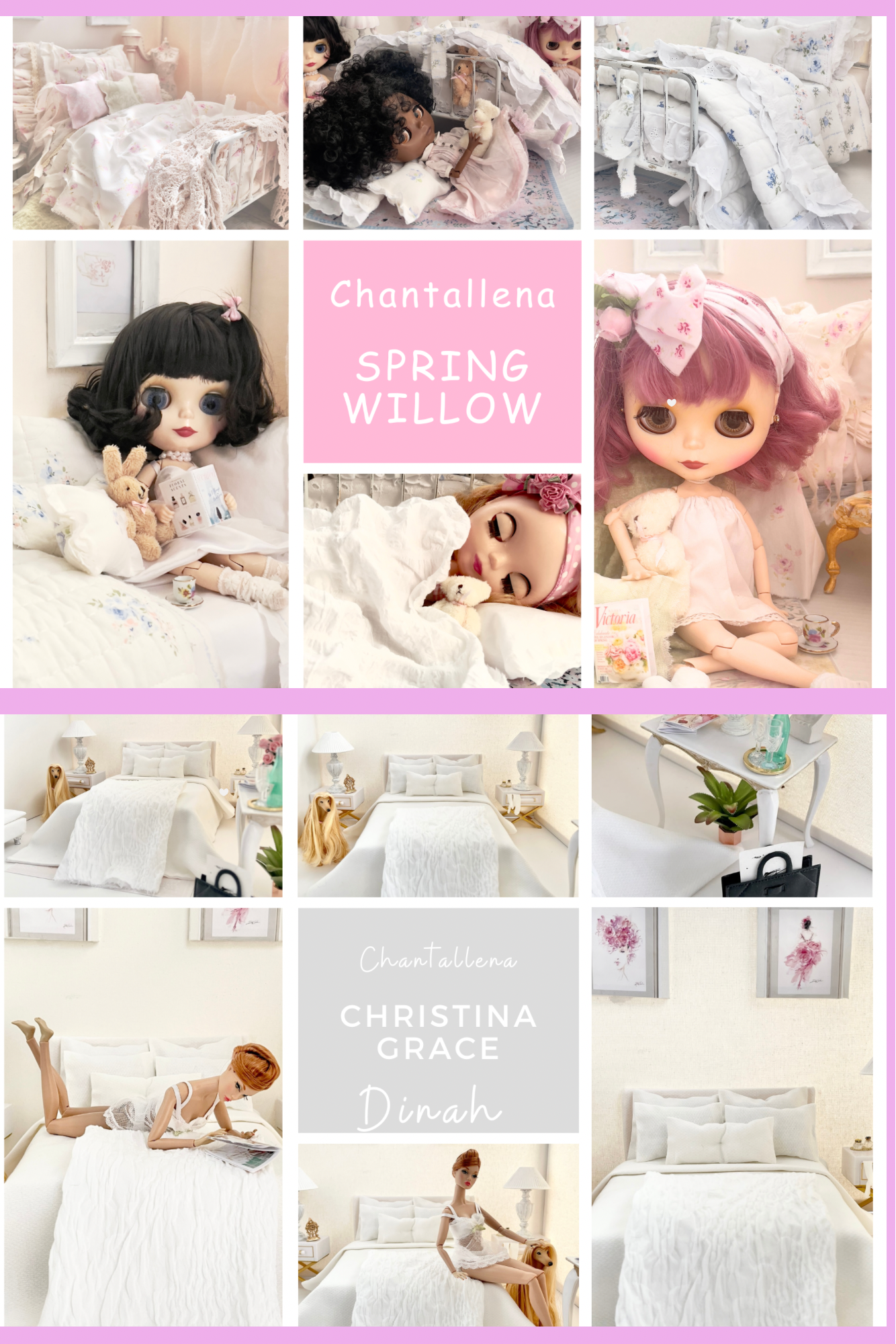 1:6 Scale Bedding and Decor |The Sixth Petal
