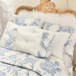 Chantallena Doll House Bedding - Cotton Pink Wreath with Ruffled Accents Bedding Set-1:12 Scale|Forever in Bloom |Chantallena
