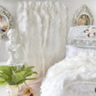 Chantallena Doll House Curtains | Soft White Ruffled 2 Panel Cotton Curtains | White Ruffled