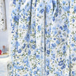 Chantallena Doll House Dollhouse Accessories Curtains | Blue Ditsy Floral 2 Panel Cotton Curtains