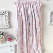 Chantallena Doll House Dollhouse Accessories Curtains | Pink Chinoiserie Scroll 2 Panel Cotton | Jardin en Toile