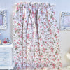 Chantallena Doll House Dollhouse Accessories Curtains | Pink Ditsy Floral 2 Panel Cotton Curtains