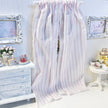 Chantallena Doll House Dollhouse Accessories Curtains | Pink Striped 2 Panel Cotton Curtains