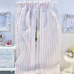 Chantallena Doll House Dollhouse Accessories Curtains | Pink Striped 2 Panel Cotton Curtains