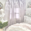 Chantallena Doll House Dollhouse Accessories Curtains | Shabby Lavender 2 Panel Cotton Curtains | Shabby Lavender