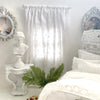 Chantallena Doll House Dollhouse Accessories Curtains | White Petite Eyelet 2 Panel Cotton Curtains | White Petite Eyelet