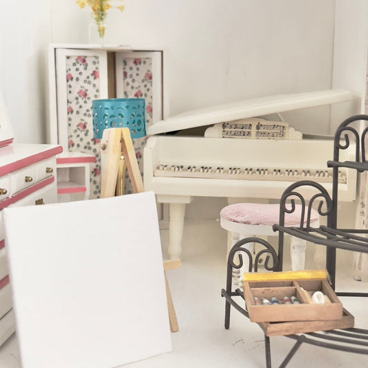 Chantallena Doll House Furniture Fawn’s Flea Market Finds |Eleven Piece Furniture and Decor- 1:12 Scale |Lot 1