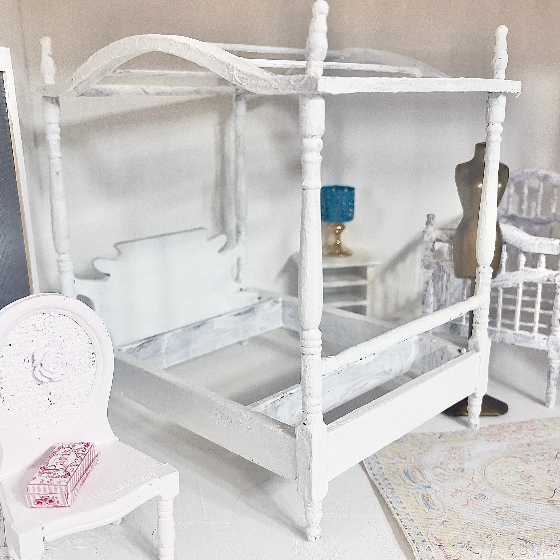 Chantallena Doll House Furniture Fawn’s Flea Market Finds |Eleven Piece Furniture and Decor- 1:12 Scale |Lot 5