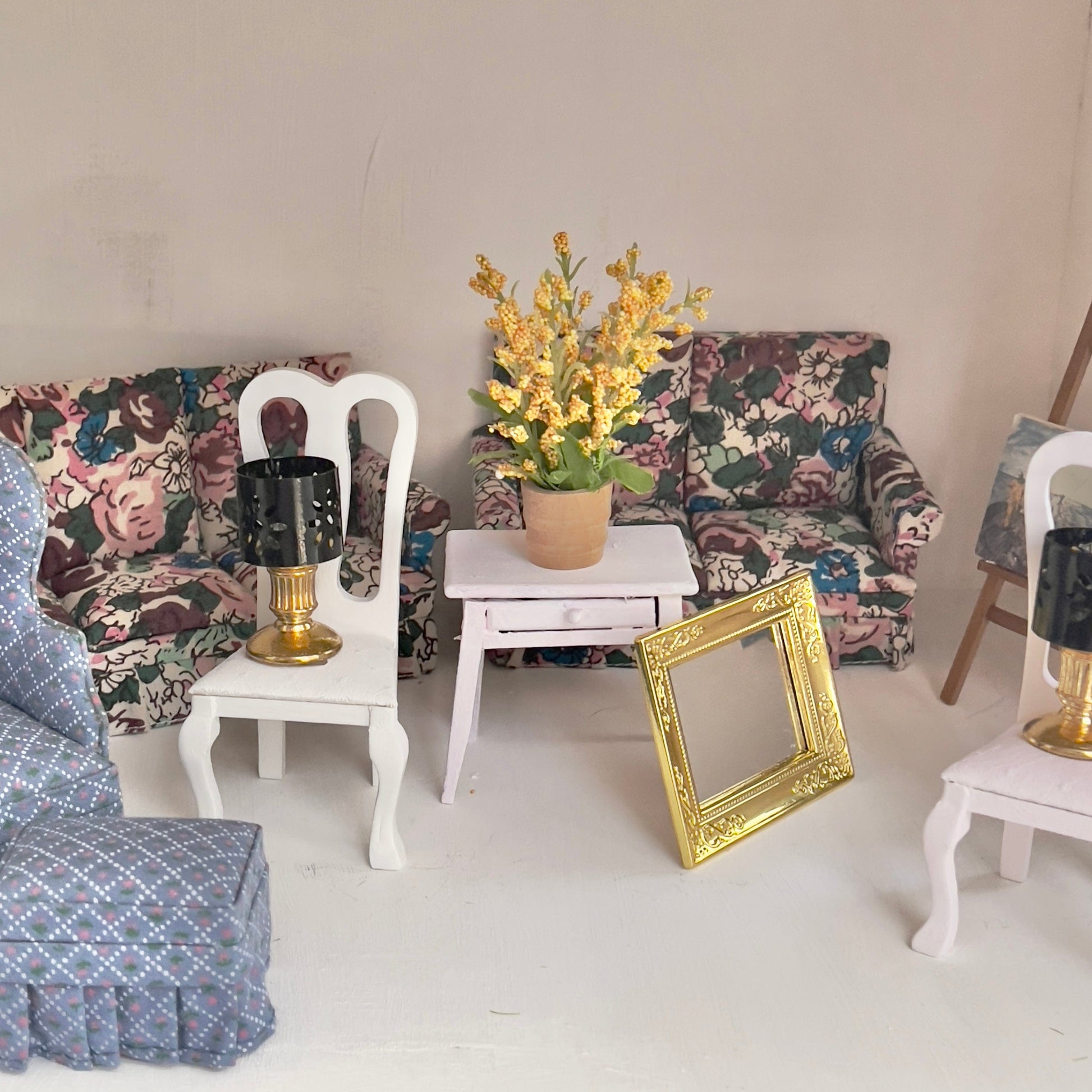 Chantallena Doll House Furniture Fawn’s Flea Market Finds | Fourteen Piece Furniture and Decor- 1:12 Scale |Lot 2