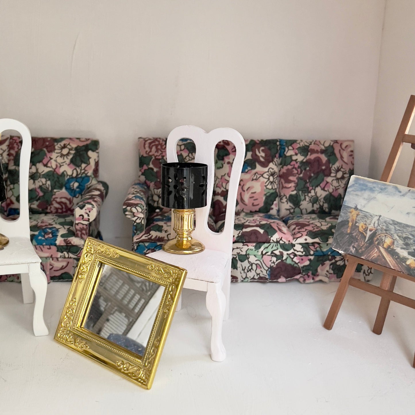 Chantallena Doll House Furniture Fawn’s Flea Market Finds | Fourteen Piece Furniture and Decor- 1:12 Scale |Lot 2