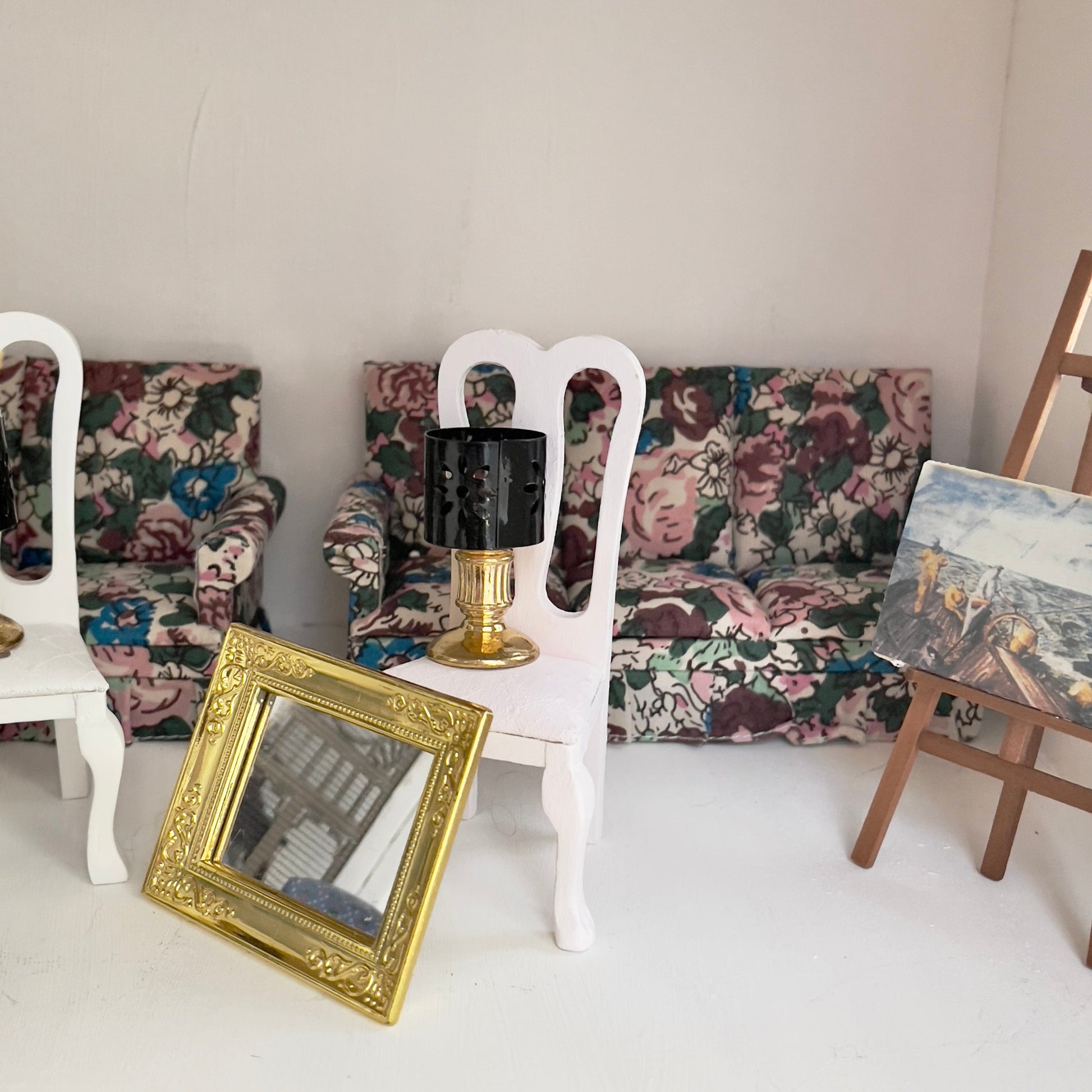 Chantallena Doll House Furniture Fawn’s Flea Market Finds | Fourteen Piece Furniture and Decor- 1:12 Scale |Lot 2
