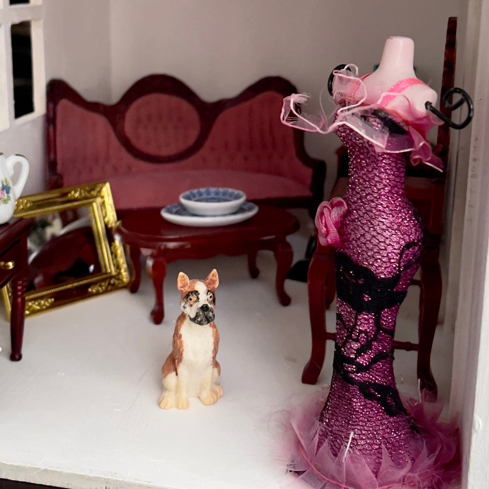 Chantallena Doll House Furniture Fawn’s Flea Market Finds |Seventeen Piece Furniture and Decor- 1:12 Scale |Lot 3