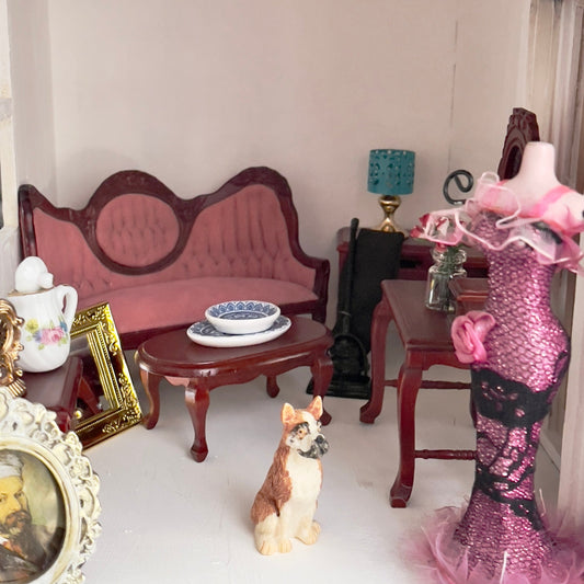 Chantallena Doll House Furniture Fawn’s Flea Market Finds |Seventeen Piece Furniture and Decor- 1:12 Scale |Lot 3
