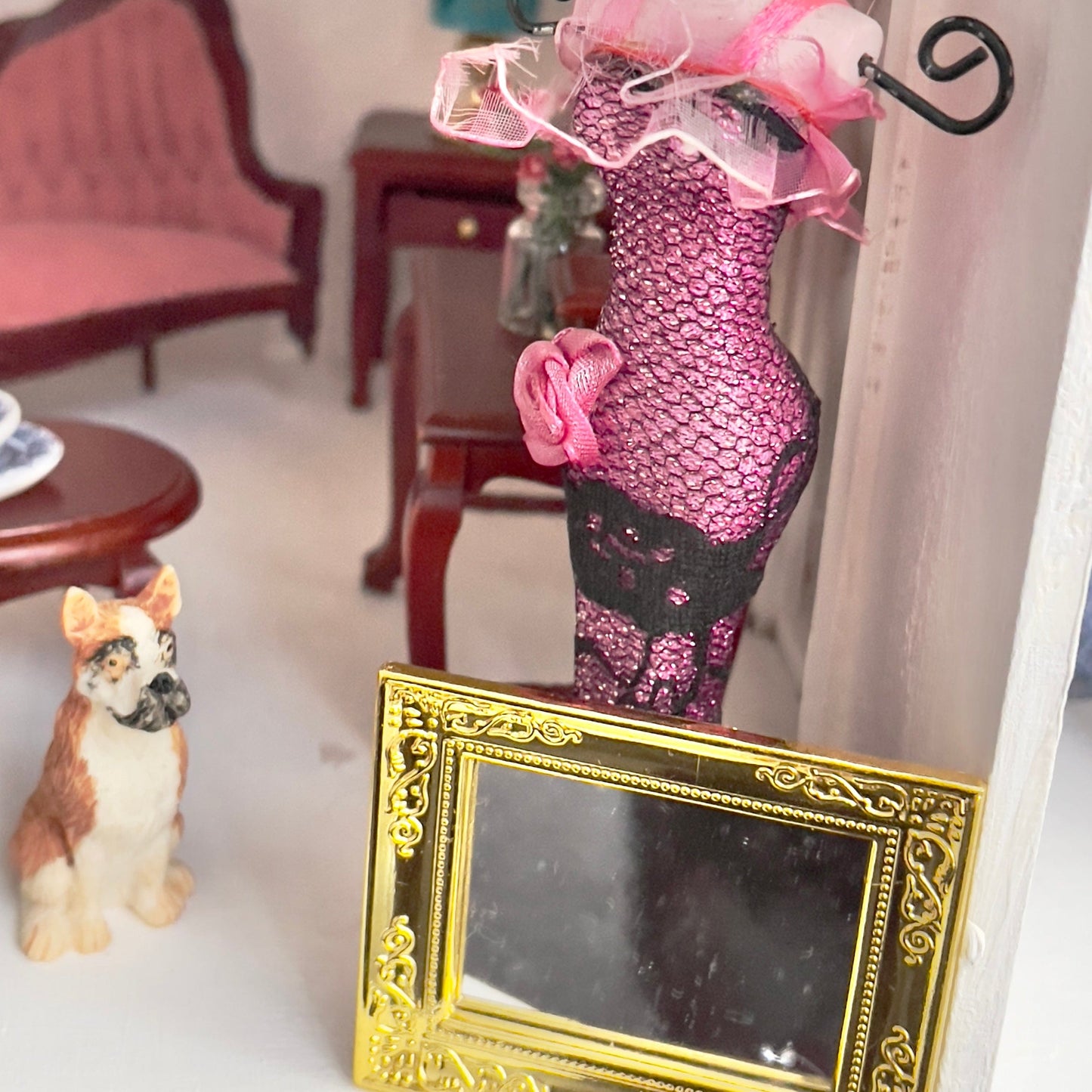 Chantallena Doll House Furniture Fawn’s Flea Market Finds |Seventeen Piece Furniture and Decor- 1:12 Scale |Lot 3