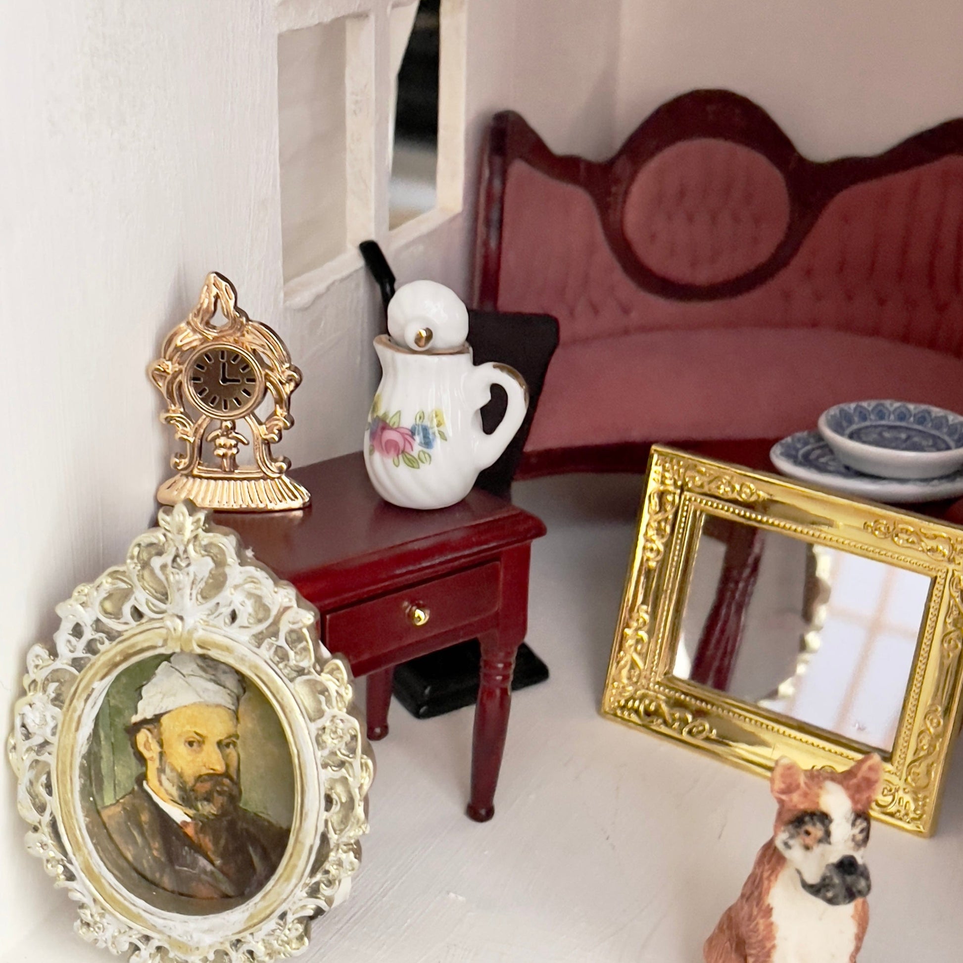 Chantallena Doll House Furniture Fawn’s Flea Market Finds |Seventeen Piece Furniture and Decor- 1:12 Scale |Lot 3