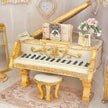 CHANTALLENA DOLL HOUSE Grand Piano with Gold Accents 1:12 Scale | Letters from Paris | Chantallena