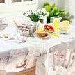 Chantallena Doll House Kitchen set Breakfast Time-Shabby Kitchen Table Set with Accessories