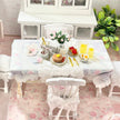 Chantallena Doll House Kitchen set Breakfast Time-Shabby Kitchen Table Set with Accessories