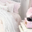 Chantallena Doll House Lindy Wright The Ruffled Rose-1:12 Scale Dressed Dollhouse Wire Bed
