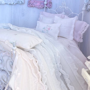 Chantallena Doll House Lindy Wright The Ruffled Rose-1:12 Scale Dressed Dollhouse Wire Bed