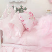 Chantallena Doll House Six whispering petals bed 1:12 Scale Dressed Dollhouse Bed - Pink Plié | Chantallena