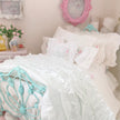 Chantallena Doll House Six whispering petals bed 1:12 Scale Dressed Dollhouse Wrought Iron Bed - Lace Sonnet| Chantallena
