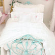 Chantallena Doll House Six whispering petals bed 1:12 Scale Dressed Dollhouse Wrought Iron Bed - Lace Sonnet| Chantallena