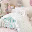 Chantallena Doll House Six whispering petals bed 1:12 Scale Dressed Dollhouse Wrought Iron Bed - Lace Sonnet| Chantallena