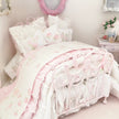 Chantallena Doll House Six whispering petals bed 1:12 Scale Dressed Dollhouse Wrought Iron - Roses are Forever| Chantallena