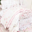 Chantallena Doll House Six whispering petals bed 1:12 Scale Dressed Dollhouse Wrought Iron - Roses are Forever| Chantallena