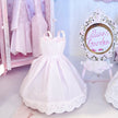 Chantallena Dresses Pink and White Cotton Eyelet Display Dresses-1:12 Scale | Lillian’s Garden