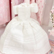 Chantallena Dresses White and Blue Cotton Embroidered Display Dresses-1:12 Scale | Lillian’s Garden