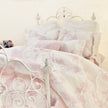 Chantallena fashion doll bedding 1:6 Scale Christina Grace| Pink Climbing Floral Vines Cotton Bedding Set | Carmella