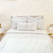 Chantallena fashion doll bedding 1:6 Scale Christina Grace |White Lightly Textured Cotton Bedding Set | Dinah