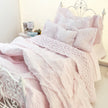 Chantallena fashion doll bedding 1:6 Scale | Pink Textured Cotton Bedding Set | Florence
