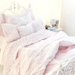 Chantallena fashion doll bedding 1:6 Scale | Pink Textured Cotton Bedding Set | Florence