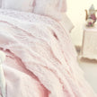 Chantallena fashion doll bedding 1:6 Scale | Pink Textured Cotton Bedding Set | Florence