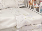 Chantallena fashion doll bedding 1:6 Scale-Spring Willow |Blue Shabby Roses Cotton Bedding Set |Bedtime Story